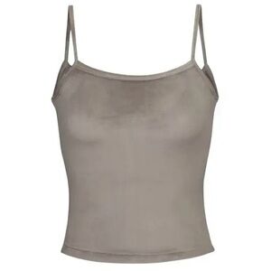 SKIMS Velour Cami in Smoke Grey Large L NEW NWT